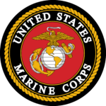 United States Marine Corps emblem with an eagle, globe, and anchor